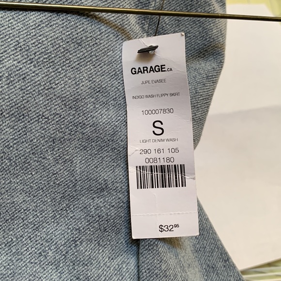 Garage, Indigo Wash Skater Skirt, NWT, Size Small. - Picture 3 of 3